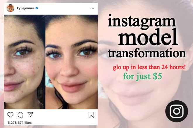 I will facetune edit and photoshop you into an instagram model