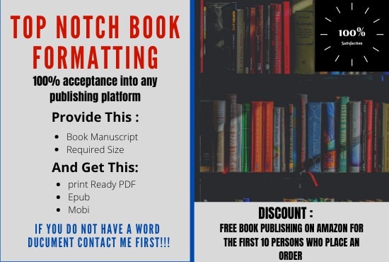 I will format layout design your book for publishing on amazon