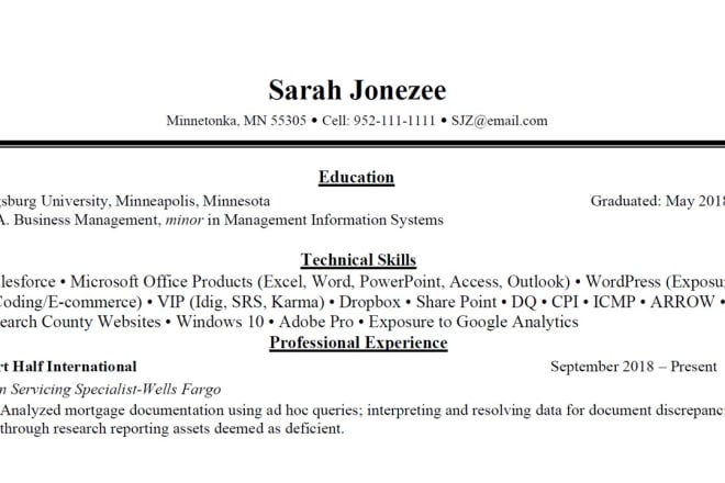 I will help buy write a stellar resume and land a job