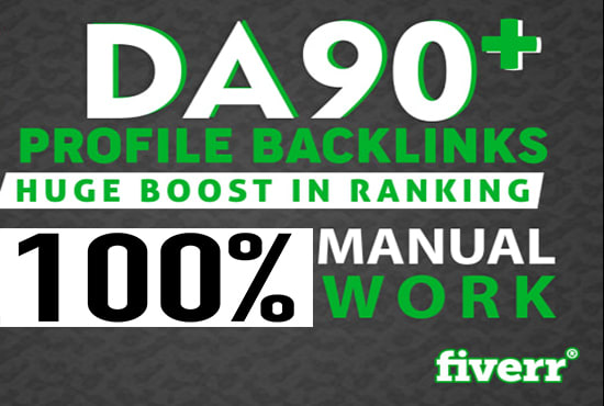 I will high da90 plus profile dofollow whitehat manual SEO backlink