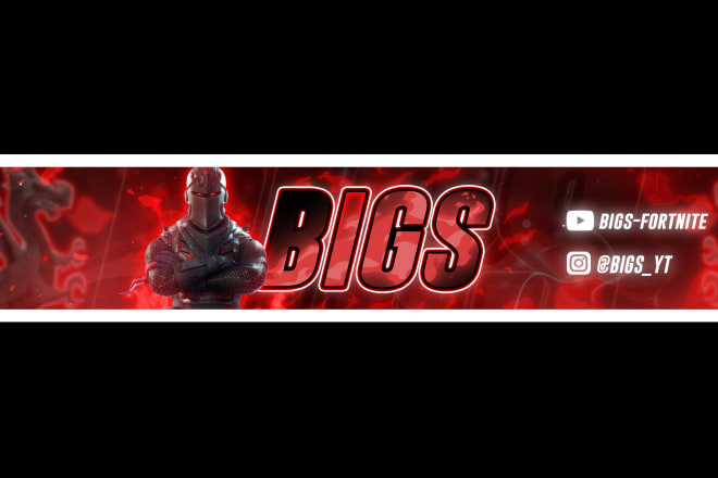 I will make a fortnite banner channel art