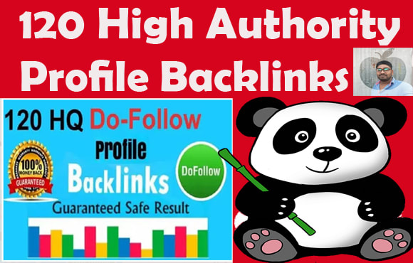 I will manually build up 120 high authority profile backlinks
