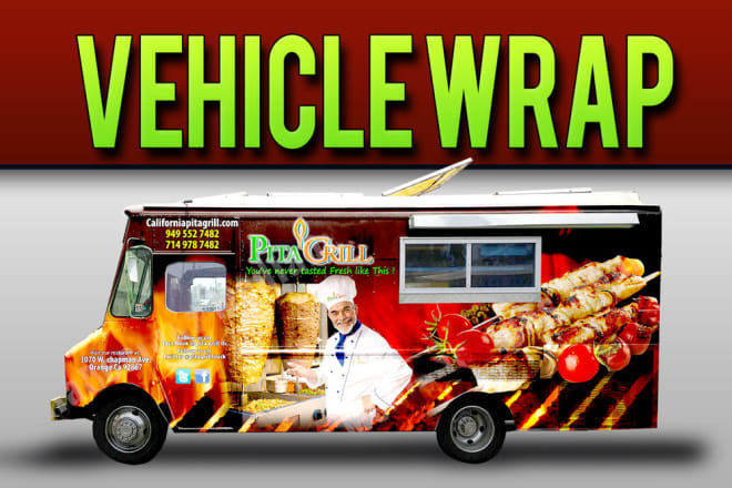 I will professionally design a premium quality vehicle wrap