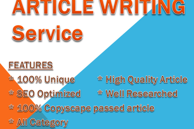 I will write an amazing article, blogpost or essay within 24hrs