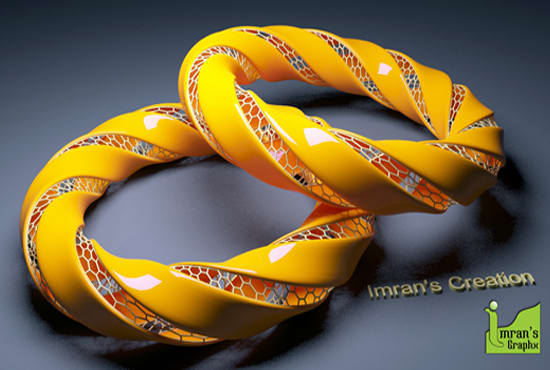 I will 3d product modeling and labeling