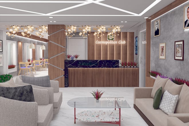 I will beautiful interior photorealistic rendering