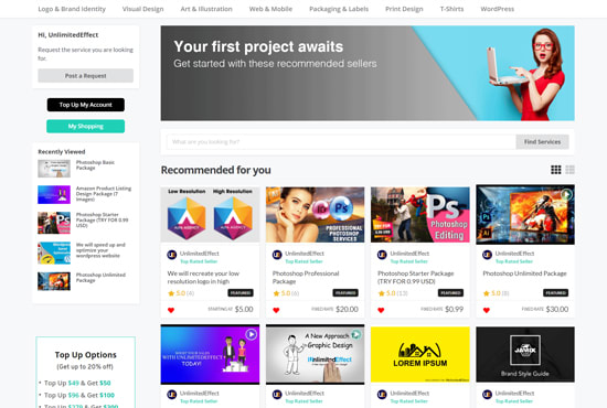 I will build a professional service marketplace like fiverr