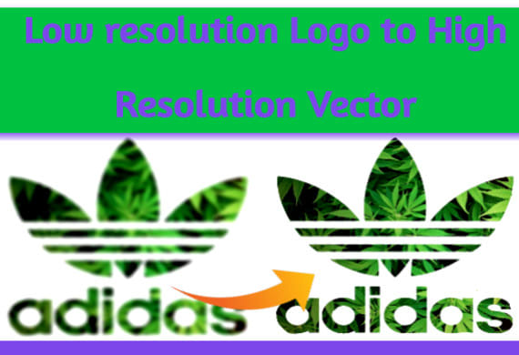 I will convert low resolution logo to vector in all format