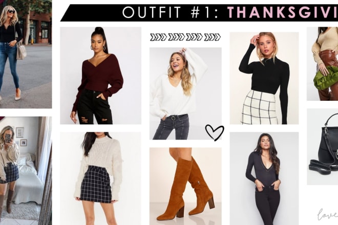 I will create a custom lookbook of outfits for you
