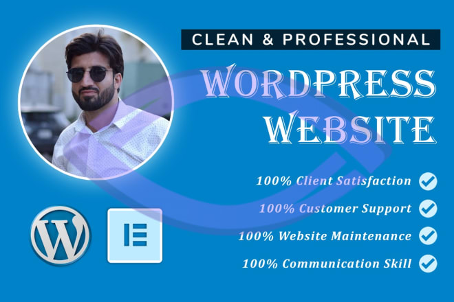 I will create a responsive wordpress website design or blog