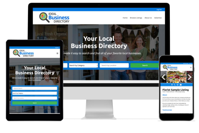 I will create a stunning business directory website
