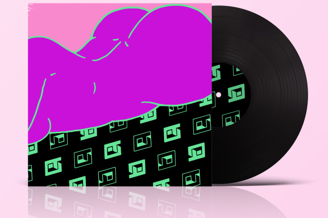 I will create an album cover in a particular minimal style