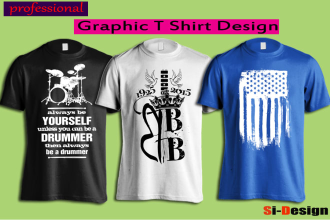 I will create an awesome graphic t shirt design