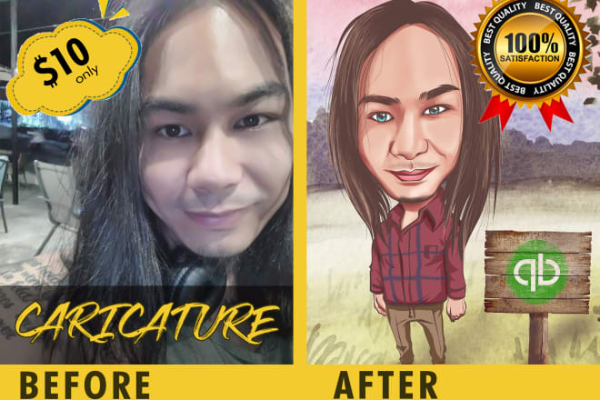 I will create caricature art work