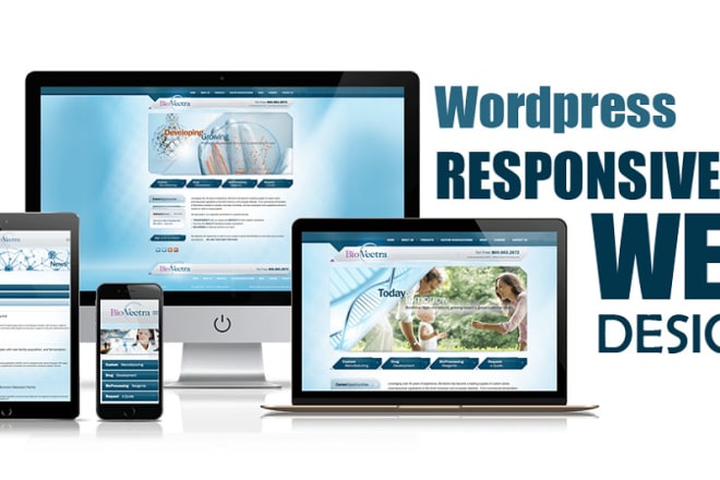 I will create responsive wordpress website design or blog