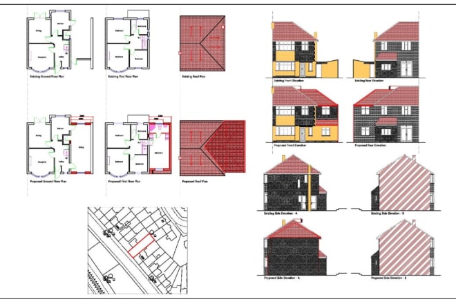 I will create uk planning permission drawings