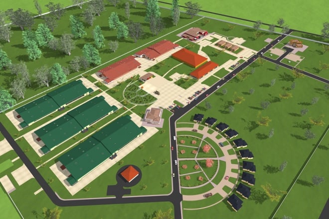 I will create unique 2d or 3d site and landscape plan