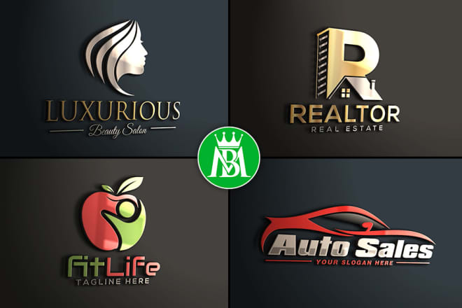 I will create your modern luxury logo design for your business