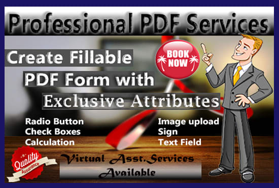 I will design fillable PDF or editable forms professionally