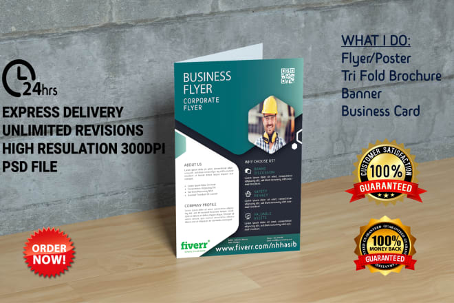 I will design professional,creative flyer or brochure