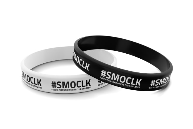 I will design silicone wristband, tyvek, vinyl, bracelet