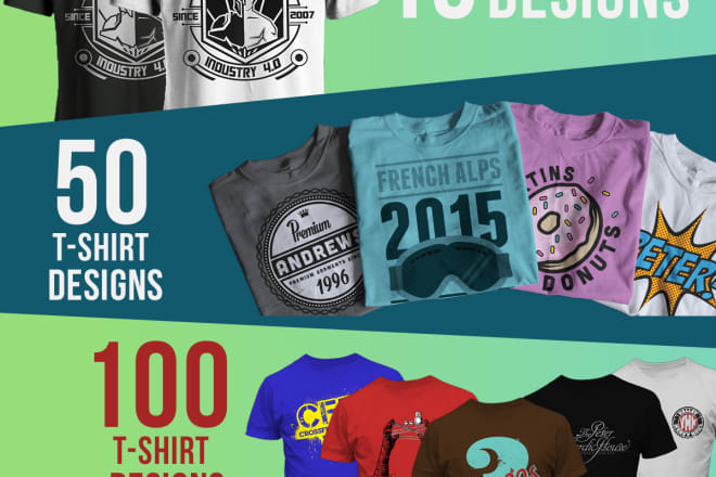 I will design stunning bulk t shirt designs