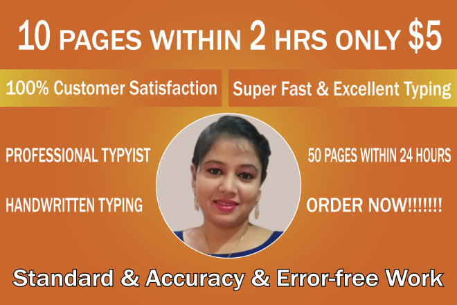 I will do fast typing, retyping scanned documents, PDF to word typing