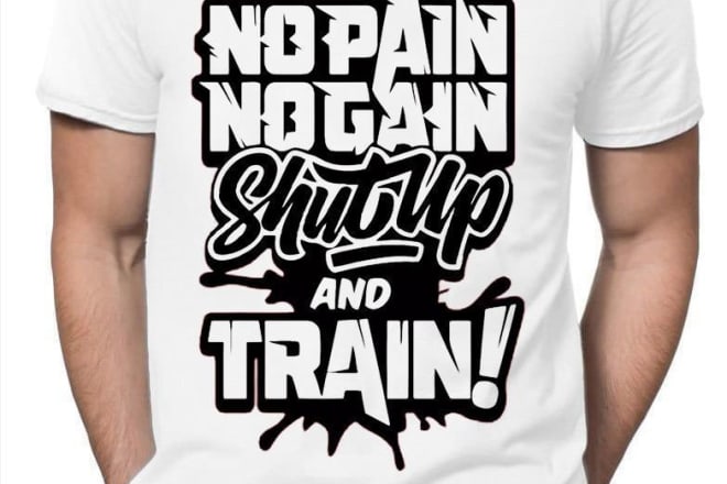 I will do minimalist typography t shirts design