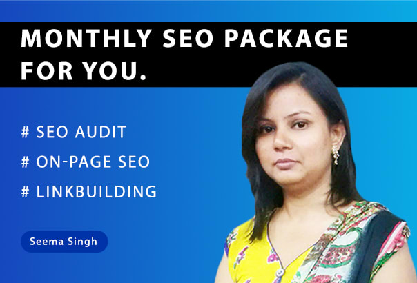 I will do monthly SEO for your website