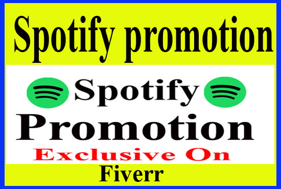 I will do organic spotify promotion and spotify music marketing