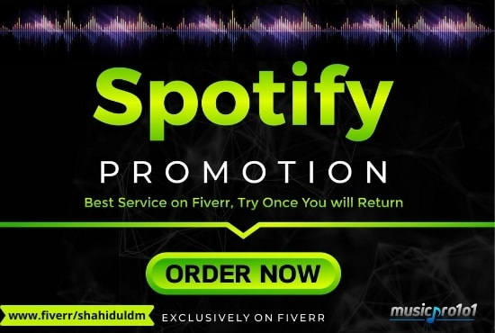 I will do organic spotify promotion to genuine audience