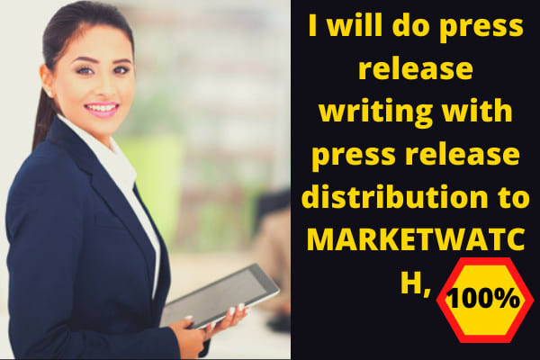 I will do press release writing with press release distribution to marketwatch,