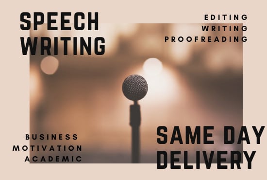 I will do your business speechwriting