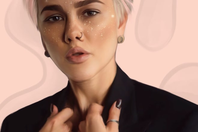 I will draw a realistic portrait from your photo in procreate