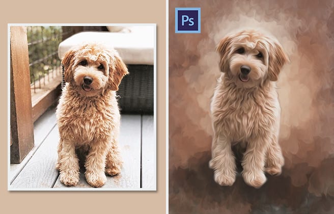 I will draw realistic pet portrait into digital oil painting