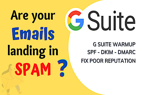 I will fix g suite email deliverability and increase email reputation by warmup