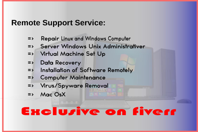 I will fix your computer remotely