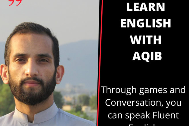 I will give you english speaking lessons online