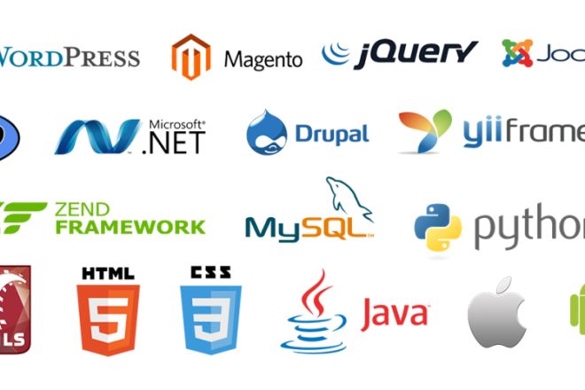 I will logo website mobile apps design and development API coder