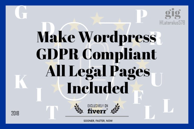 I will make wordpress gdpr compliant with privacy pages