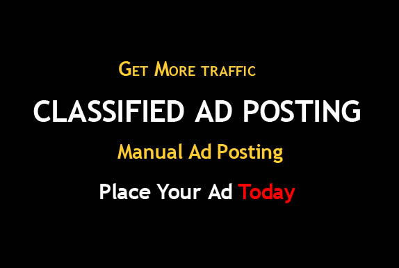 I will manually post free classified ads in USA, UK, canada