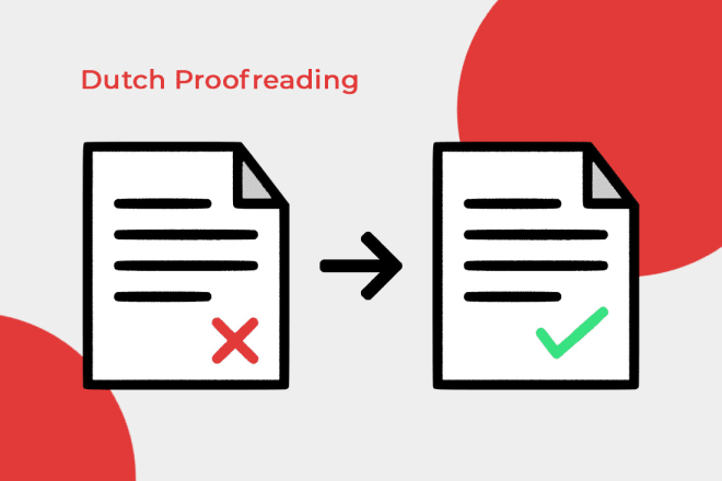 I will proofread and check dutch texts
