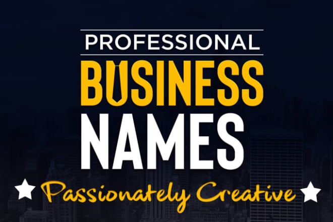 I will provide you catchy business name, product name, domain name