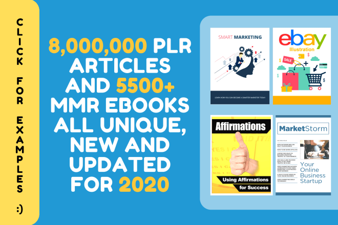 I will send you articles, ebooks for reselling 100 dollars a week as I do