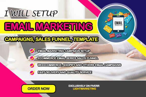 I will setup effective email marketing campaign for your business, brand or shop