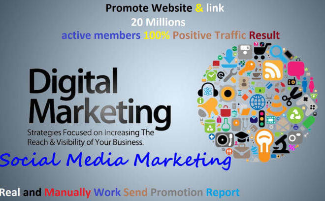 I will advertise your link to 20,000,000 social members