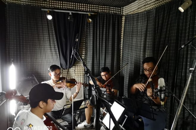 I will arrange string quartet tracks for your music