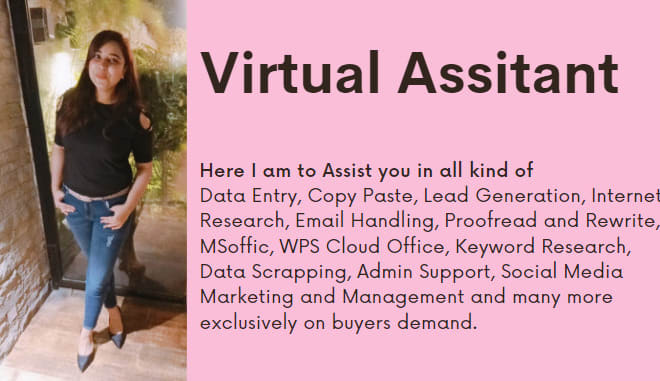 I will be your virtual assistant