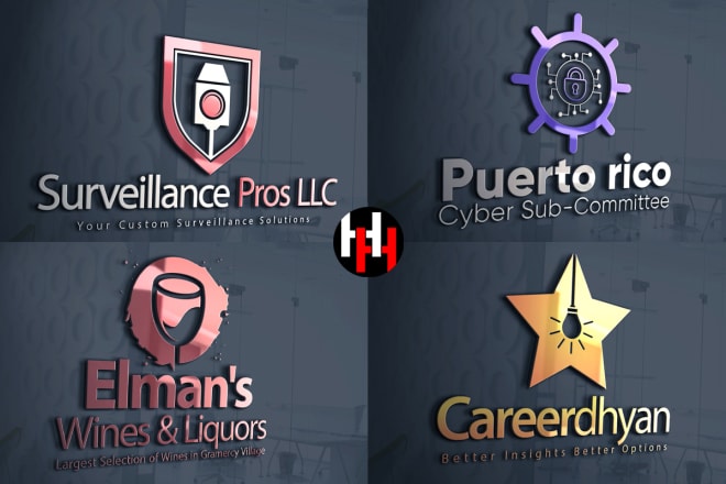 I will create a custom, modern and professional logo design