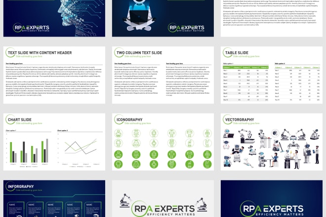 I will create a detailed powerpoint template for your company